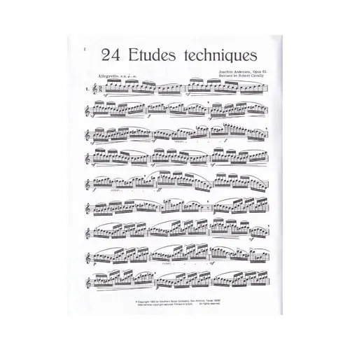 Twenty-Four Technical Studies For Flute Op.63
