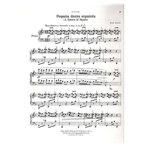 Pequena Danza Espanola For Piano