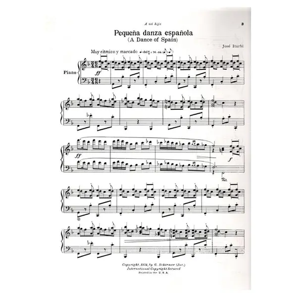 Pequena Danza Espanola For Piano