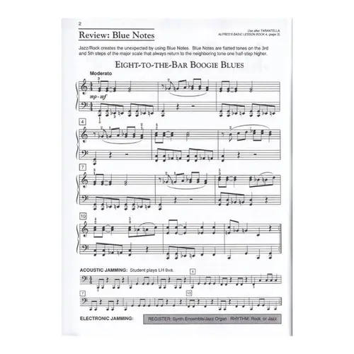 Alfred's Basic Jazz/Rock Course - Lesson Book - Level 4