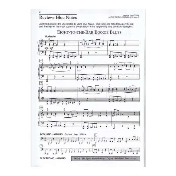 Alfred's Basic Jazz/Rock Course - Lesson Book - Level 4