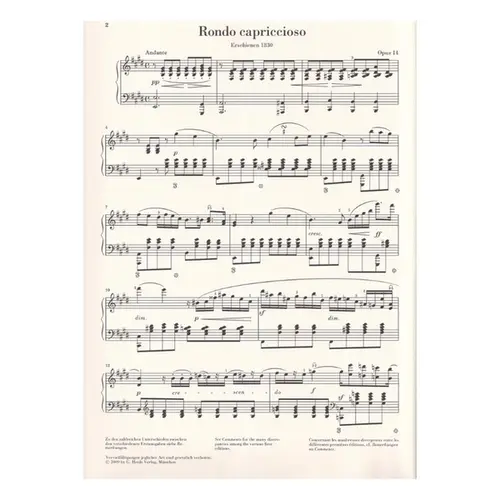 Rondo Capriccioso - Op.14 - Urtext